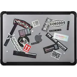 Пластикова накладка (верх і низ) Skinarma HENKO для Apple MacBook Pro 14" M1-M5 2021-2026 матово-прозора (SK-MBP14-HENBLK539) [175147] - мініатюра 3