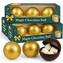 Шоколадні бомбочки Becky's Magic Chocolate Ball Hot Cocoa Bombs With Marshmallows 120 г - мініатюра 2