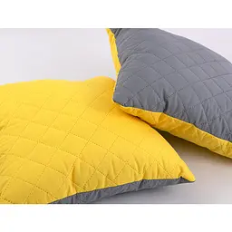 Подушка декоративна Руно Yellow Grey 40х40 см (311.52_Yellow Grey) - мініатюра 5
