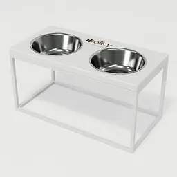 Hollky Base L — миски на підставці для середніх і великих собак (2 × 0,95 л, висота 20 см) - мініатюра 8
