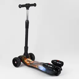 Самокат дитячий Best Scooter 60х82х64 см Чорно-жовтогарячий 000231570 - мініатюра 5