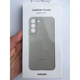 Оригінальний шкіряний чохол Leather Cover для Samsung Galaxy S22 Plus EF-VS906LJEGRU S906 Light Gray - мініатюра 5