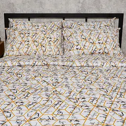 Комплект постільної білизни Moon&Star Бязь Gold Люкс Modern Marble євро 200х220 наволочки 4х50х70 - мініатюра 3