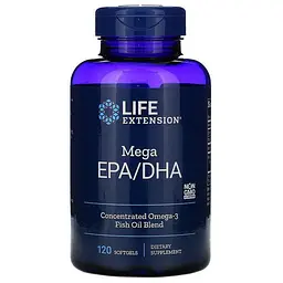 Рибʼячий жир Life Extension EPA DHA, Mega EPA/DHA 120 капс