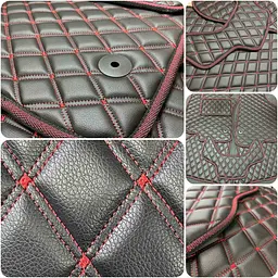 Килимки у салон для Volvo FH 13 2002-2012 Екошкіра с подпятником Сині 3 шт (Rombus) - мініатюра 6