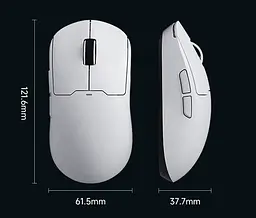 Ігрова бездротова миша MCHOSE A5 v2 Ultra / Сенсор PAW3395 / Три режими підключення / 26 000 DPI / White - мініатюра 4