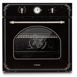 Вбудована духовка Klarstein Victoria Retro 70 л (10032460) Чорний