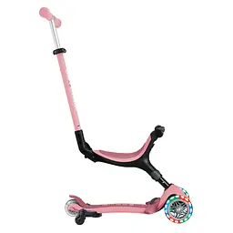 Самокат Globber Go Up Active Lights 360 колеса світяться до 20/50кг від 1 року пастельно-рожевий (749-310) - мініатюра 6