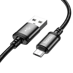 Кабель HOCO X91 Micro-USB Radiance charging data cable 3m чорний - мініатюра 2