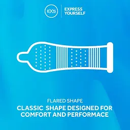 Презервативи EXS Ribbed & Dotted (ребристі, 1 шт.) - мініатюра 2