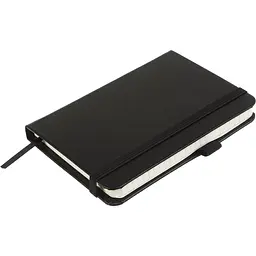 Книга записна Buromax Etalon в клітинку 140х95 мм чорна 96 аркушів (BM.296160-01) - мініатюра 3