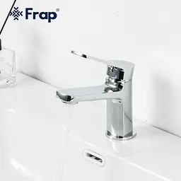Змішувач для умивальника Frap F1061 хром - мініатюра 2