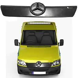 Зимова накладка на радіаторні решітку Mercedes Sprinter CDI 2000-2006 Глянець (AutoElement)