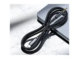 Кабель Choetech AUX006 Type-C to 3.5mm 1м Black - мініатюра 2