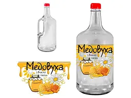 Бутиль FARGLASS 1,75л з кришкою