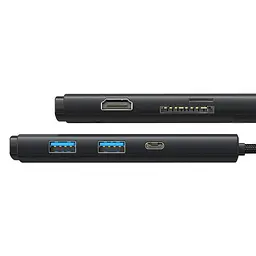 Хаб - кардрідер Usb-C - Baseus Lite Series 6-Port Usb-A Hub (WKQX050001) - мініатюра 5