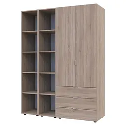 Комплект Doros Гелар з 2 Етажерками Дуб Сонома 2 ДСП 153.9х49.5х203.4 (42005045) - мініатюра 3