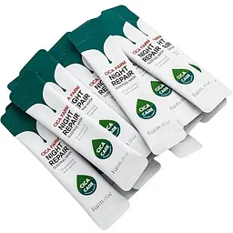 Набір масок для обличчя FarmStay Cica Farm Night Repair Sleeping Mask 20 шт. - мініатюра 3