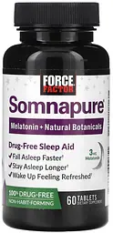 Біокомплекс Somnapure, природний засіб для сну, 60 таблеток, Force Factor