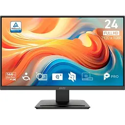 Монітор MSI 23.8" PRO MP241 E14V, Black, VA, 1920x1080 (16:9), 1 мс, 144 Гц, 250 кд/м², 3500:1 teh0033305