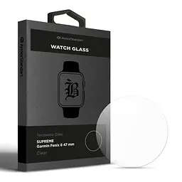 Захисне скло 3D для Garmin Fenix 8 47 мм, Supreme Black Icon, прозоре, на весь екран, глянцеве, з олеофобним покриттям, просте встановлення, не залишає слідів, ArmorStandart (ARM84721)