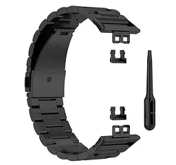 Металевий ремінець Primolux для смарт-годинника Huawei Watch Fit (TIA-B09) Black - мініатюра 3