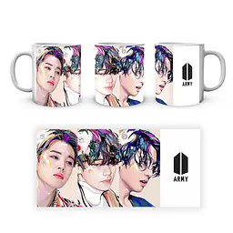 Кружка GeekLand Bangtan Boys BTS Малюнок Яскраве волосся Army CP 04.481.300 - мініатюра 4