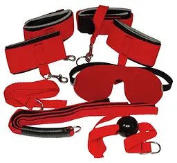Набір БДСМ Bad Kitty Bondage Set червоний - мініатюра 2