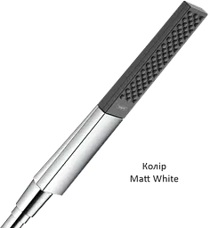 Ручний душ Hansgrohe Rainfinity 1jet Matt White 26866700, Білий матовий - мініатюра 2
