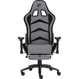 Геймерське крісло GT Racer X-2534-F Fabric Gray/Black Suede [121429] - мініатюра 2