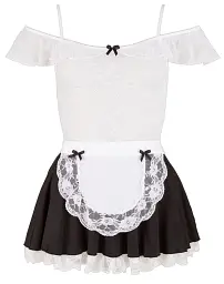 Костюм покоївки Cottelli Collection Costumes Maid's L чорний-білий - мініатюра 4