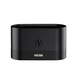 Зволожувач повітря з ефектом полум'я Air humidifier 2344 ультразвуковий 180 мл Чорний 