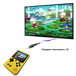 Портативна ігрова ретро приставка 400 ігор dendy денді SEGA 8bit SUP Game Box жовта - мініатюра 3