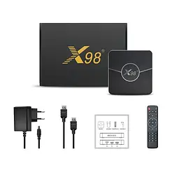 Смарт ТВ приставка X98 Plus 2/16 Гб Smart TV Box Android 11 - мініатюра 2