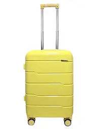 Валіза малий S+ з поліпропілену Milano bag 0305 52л Жовтий