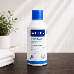 Ополіскувач для ротової порожнини Dentaid Vitis Sensitive з фтором для чутливих зубів 500 мл