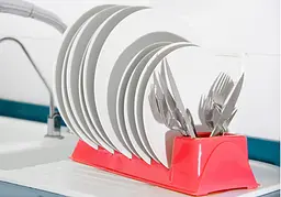 Сушарка для посуду Idea Home (1173-IH-червоний) - мініатюра 2