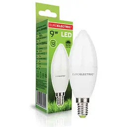 Лампа світлодіодна EUROELECTRIC 9W E14 CL (100)