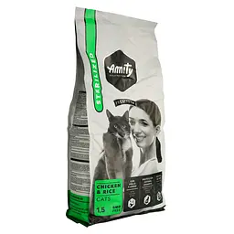 Сухий корм для стерилізованих котів Amity Sterilized Chicken з куркою 1.5 кг (8436538948965) - мініатюра 2