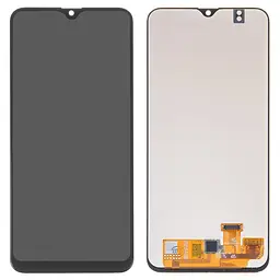 Дисплей Samsung A205 Galaxy A20, A205F/DS Galaxy A20, M107F/DS Galaxy M10s, чорний, без рамки, High, з широким ободком, (OLED)