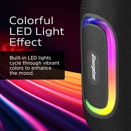 Акустична система 1.0 Energizer 16Вт Bluetooth 5.2/MicroSD/USB/AUX/FM,IPX65, чорна - мініатюра 10