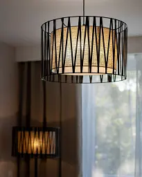 Підвісний світильник, люстра TK Lighting 4557 Harmony E27 3x15W IP20 коричневий - мініатюра 2