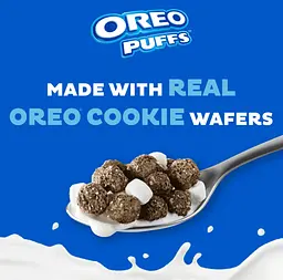 Сухий сніданок Post Oreo Puffs Cereal Cup з маршмелоу 28.3г - мініатюра 3