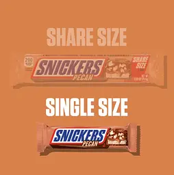 Шоколадний батончик Snickers Pecan Milk Chocolate Bar 40 г - мініатюра 4