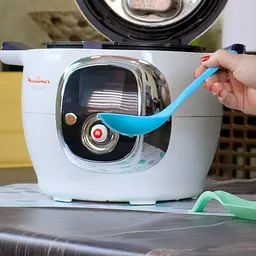 Ложка для мультиварки рису половник пластикова глибока 22х7 см, Kitchen Master Блакитний 84515 - мініатюра 7