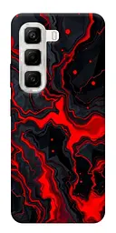 TPU чохол Demsky Black red marble для Infinix Hot 50 4G