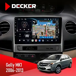 Штатна магнітола Gelly MK1 2006-2013 Decker D9-011 4x64, DSP, 4G, 360 Decker (НФ-00005631)