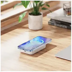 Бездротовий зовнішній акумулятор Borofone BJ25 Plus Reach магнітний 10000mAh білий 6941991105326 - мініатюра 6