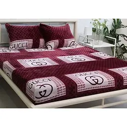 Простирадло на резинці з наволочками Tag Tekstil (160х200х20) VL1377