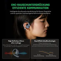 Бездротові навушники Black Shark Open Bluetooth Earphones Black (BHR8844CN) - мініатюра 2